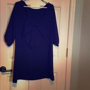 Charming Charlie Black Back Bow Dress
